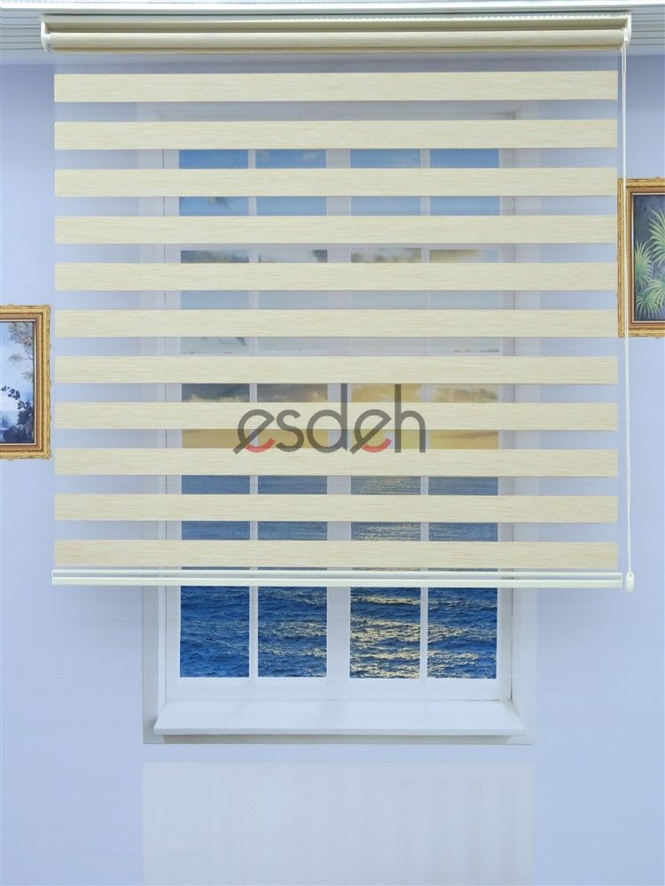Bambu Zebra Perde - Krem