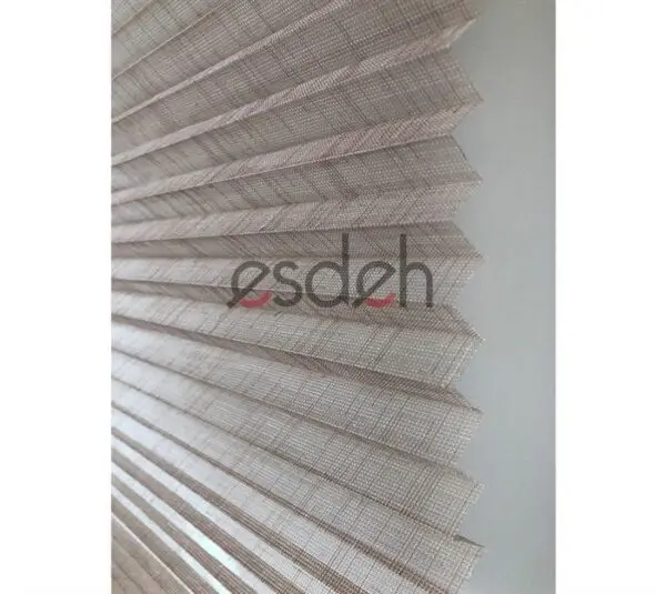 Bej Tül Plicell Cam Balkon Perdesi – Lattice Serisi