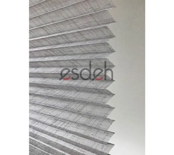 Gri Tül Plicell Cam Balkon Perdesi – Lattice Serisi