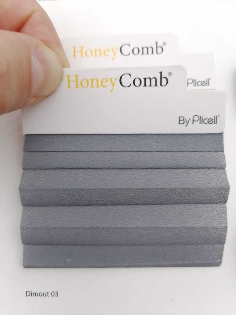 Gri Honeycomb Plicell Cam Balkon Perdesi